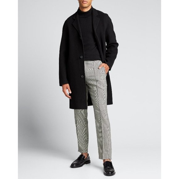 Vince Other - VINCE Slim Fit Black Wool Blend Car Coat Overcoat